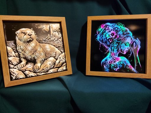 loutre et femme